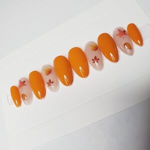 Orange Fall Nail Set